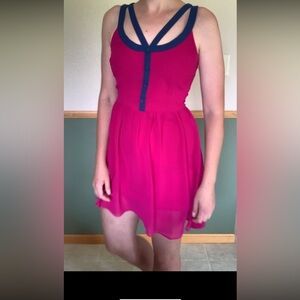 Color blocking dress